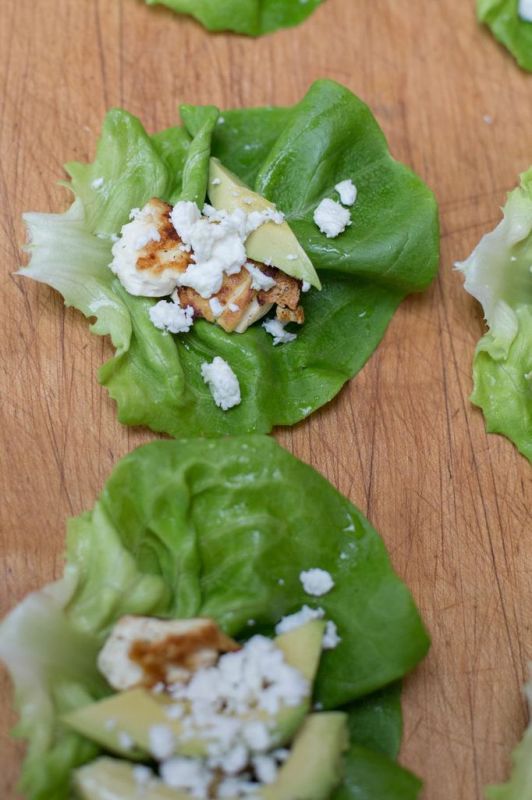 Lemon Tofu Feta & Avocado Wraps