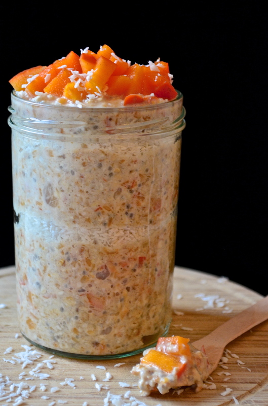 Cardamom Oats with Persimmon & Mandarin Oranges