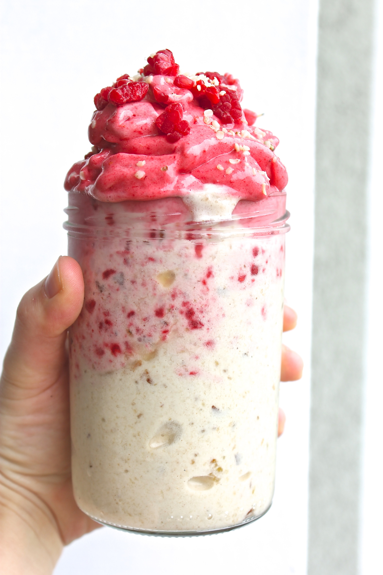 5 Minute Banana Raspberry Ice Cream - THE PURE LIFE
