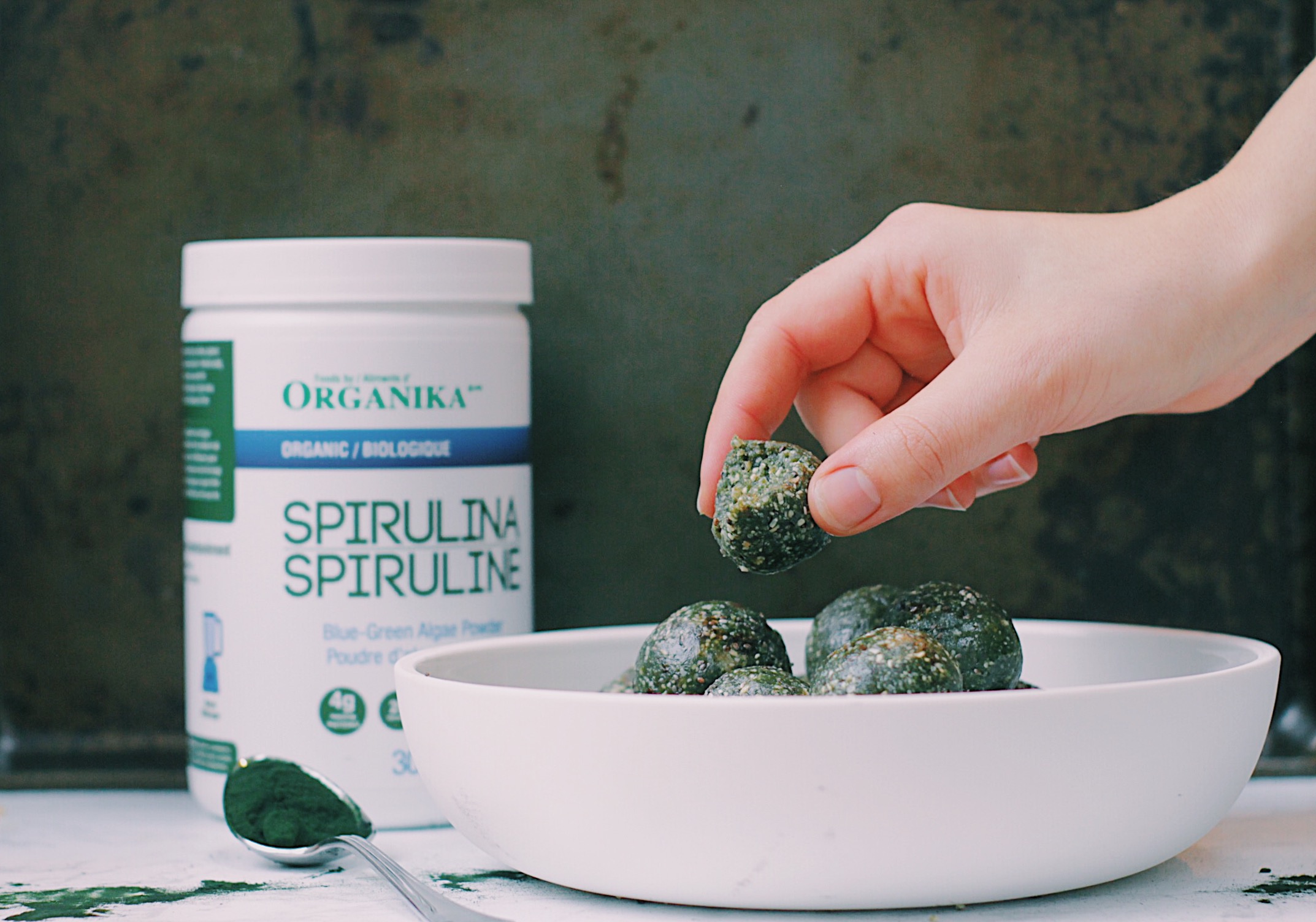 spirulina bites