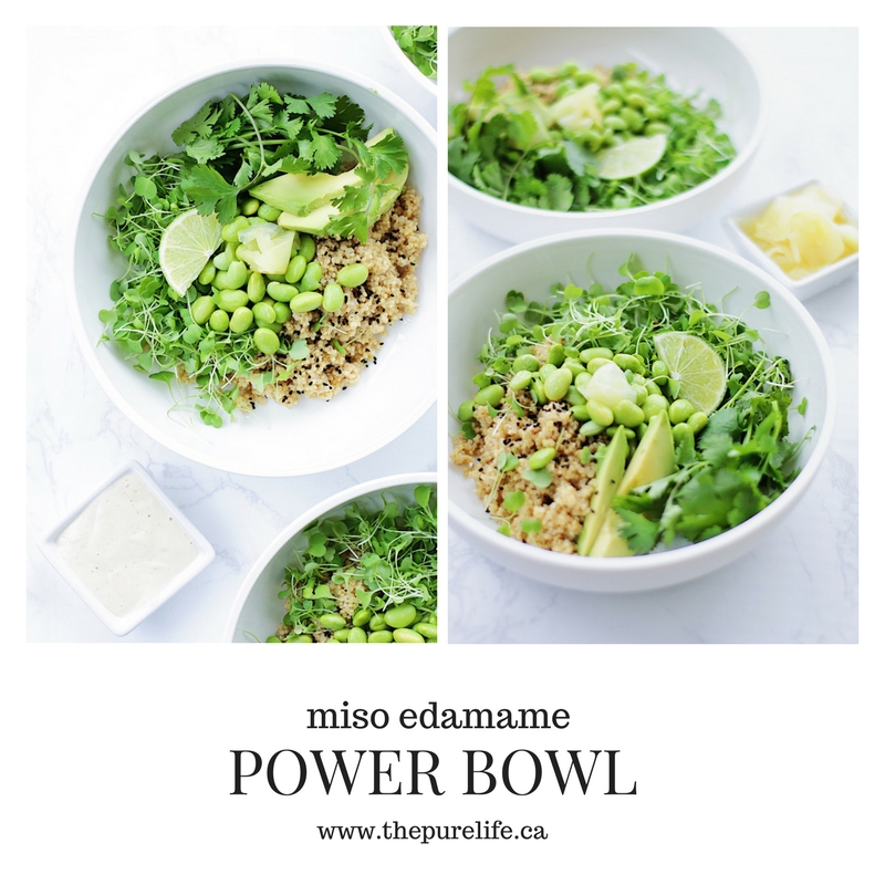 miso edamame power bowl