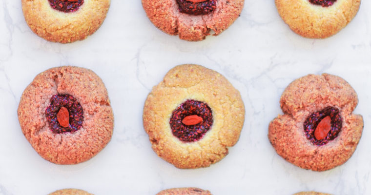 Almond Thumbprint Cookies