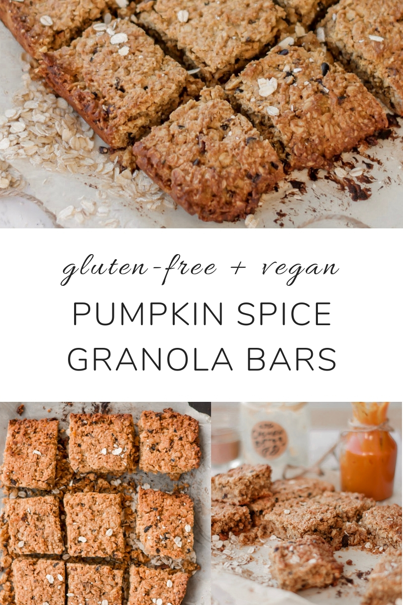 Pumpkin Spice Granola Bars