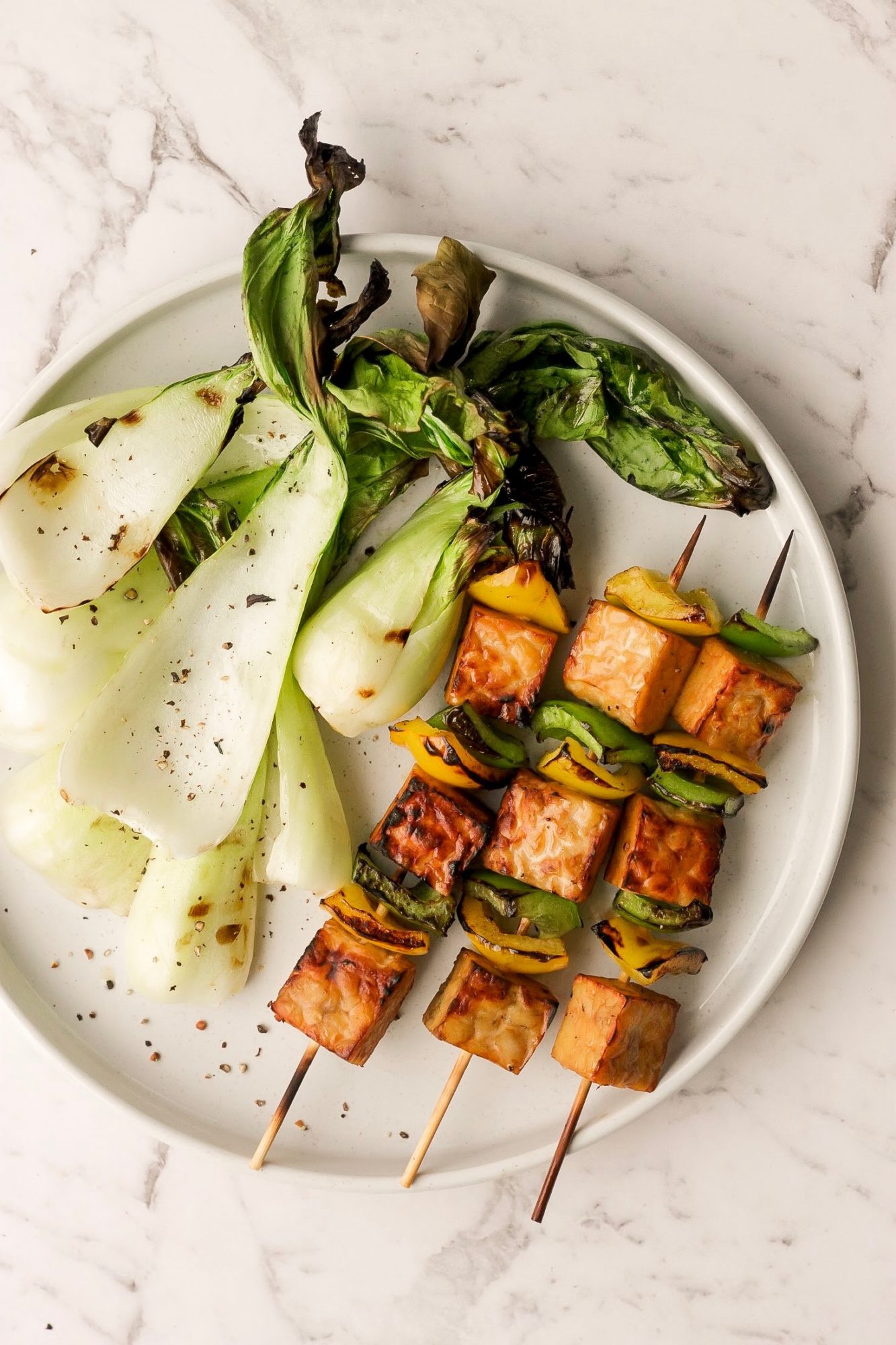 Peanut Tamari Tempeh Kebabs