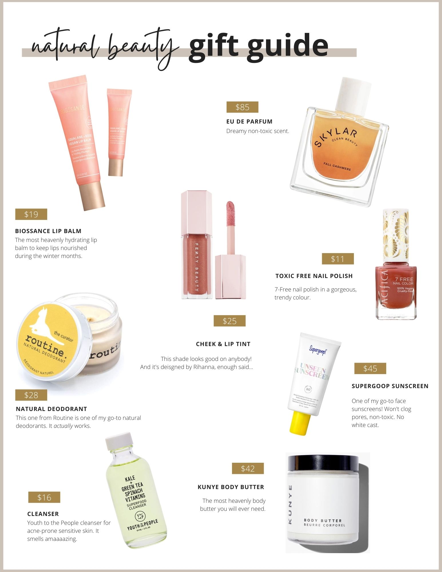 skincare beauty gift guide